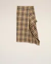 Ami Alexandre Mattiussi Checked Wrap Midi Skirt In Multi
