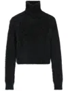 Ami Alexandre Mattiussi Brushed-effect Cotton Jumper In Schwarz