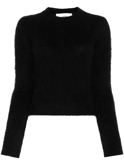 Ami Alexandre Mattiussi Brushed-knit Sweater In Black