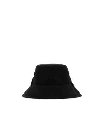 Ami Alexandre Mattiussi Bucket Hat With Monogram Logo In Black