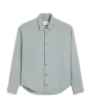 Ami Alexandre Mattiussi Buckle Long-sleeved Shirt In Gray
