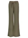 Ami Alexandre Mattiussi Elasticated Trousers In Beige