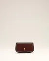 Ami Alexandre Mattiussi Ami Paris Paris Crossbody - Leather - Burgundy In Red