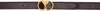 Ami Alexandre Mattiussi Logo Belt In Eggplant / Vbrtd Bra