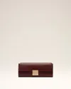 Ami Alexandre Mattiussi Burgundy Smooth Leather Mimi Pouch Red In Red