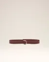 Ami Alexandre Mattiussi Leather Belt
