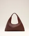 Ami Alexandre Mattiussi Burgundy Supple Leather Etienne Shoulder Bag Red In Red