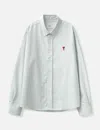 Ami Alexandre Mattiussi Button-down Ami De Coeur Shirt In White