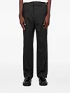 Ami Alexandre Mattiussi Ami Paris Black Wool Pant In Black