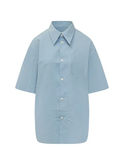 Ami Alexandre Mattiussi Button Pocket Shirt In Blue