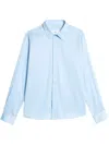 Ami Alexandre Mattiussi Button-up Long-sleeved Shirt In Blue