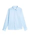 Ami Alexandre Mattiussi Button-up Long-sleeved Shirt In Blue