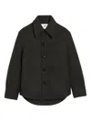 Ami Alexandre Mattiussi Black Wool Buttoned Jacket Grey In Black
