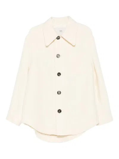 Ami Alexandre Mattiussi Buttoned Jacket In Neutral