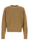 Ami Alexandre Mattiussi Ami Paris Ami Paris Alpaca Blend Crew Neck Sweater In Brown