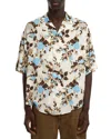 Ami Alexandre Mattiussi Printed Short Sleeve Shirt In White