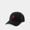 Ami Alexandre Mattiussi Casquette Broderie Ami Paris De Coeur Rouge In Black