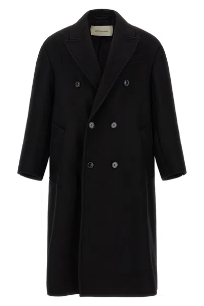 Ami Alexandre Mattiussi Ami Paris Gabardine Coat In Multi