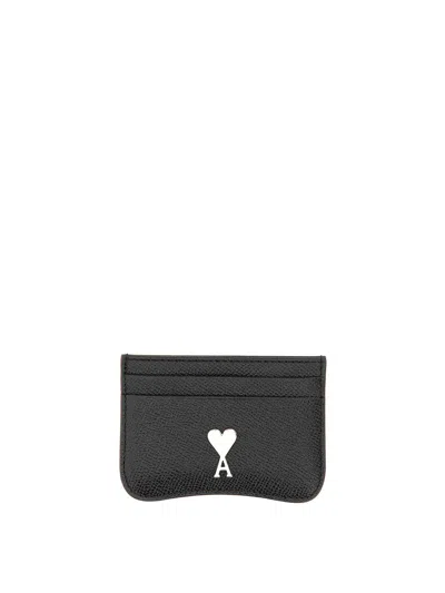 Ami Alexandre Mattiussi Card Holder Paris Paris In Black