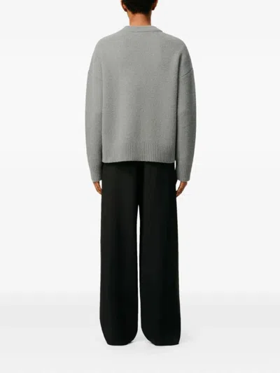 Ami Alexandre Mattiussi Cardigan Ami Paris De Coeur In Gray