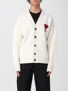 Ami Alexandre Mattiussi Cardigan Ami Paris Men Color White In Gray