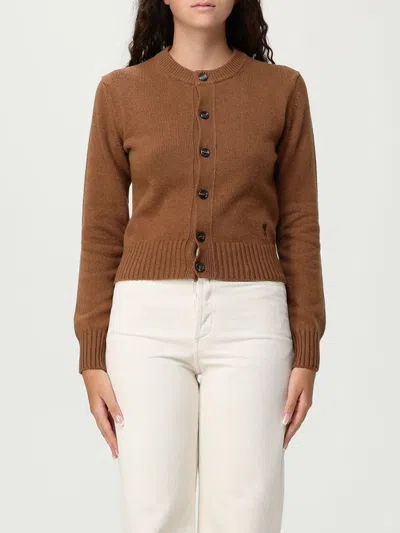 Ami Alexandre Mattiussi Cardigan Ami Paris Woman Color Brown
