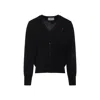 Ami Alexandre Mattiussi Ami Classic V-neck Cardigan With Button-down Front In Black