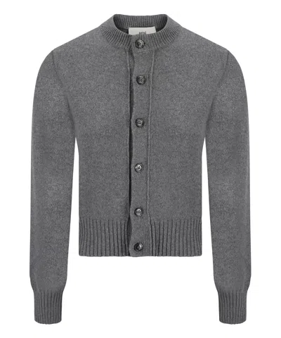 Ami Alexandre Mattiussi Cardigan In Grey