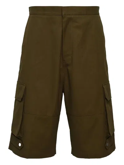 Ami Alexandre Mattiussi Cargo Pocket Shorts In Brown