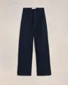 Ami Alexandre Mattiussi Ami Paris Midnight Blue Wool Pant In Black