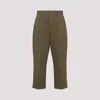 Ami Alexandre Mattiussi Oversized Carrot Trousers Cuffed Hem In Green