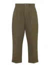 Ami Alexandre Mattiussi Carrot Oversized Pants In Green