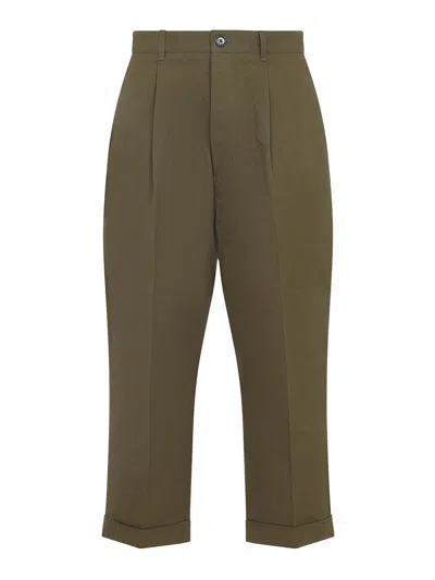 Ami Alexandre Mattiussi Carrot Oversized Pants In Green