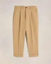 AMI ALEXANDRE MATTIUSSI CARROT OVERSIZED TROUSERS BEIGE