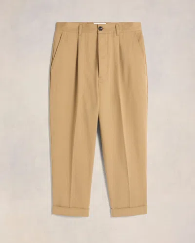 Ami Alexandre Mattiussi Carrot Oversized Trousers Beige In Sand