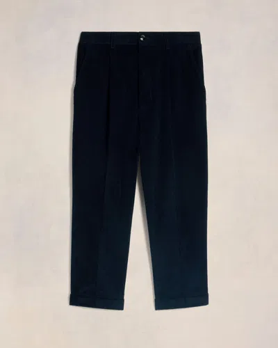 Ami Alexandre Mattiussi Carrot Oversized Trousers Blue In Navy Blue