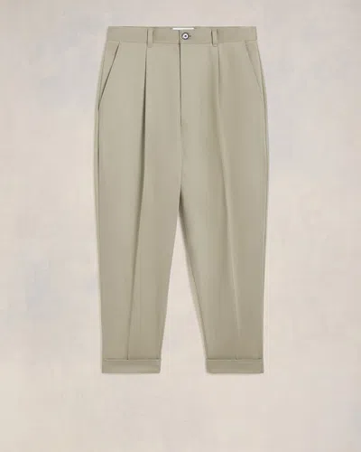 Ami Alexandre Mattiussi Carrot Oversized Trousers Neutrals For Men In Green