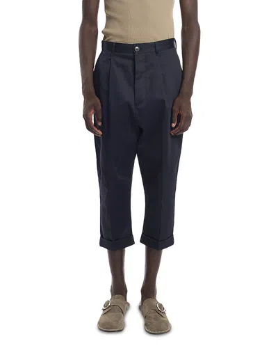 Ami Alexandre Mattiussi Carrot Oversized Trousers In Navy Blue