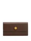 Ami Alexandre Mattiussi Carrousel Continental Leather Wallet In Brown
