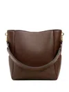 Ami Alexandre Mattiussi Brown Smooth Leather Carrousel Bucket Bag Brown In Brown