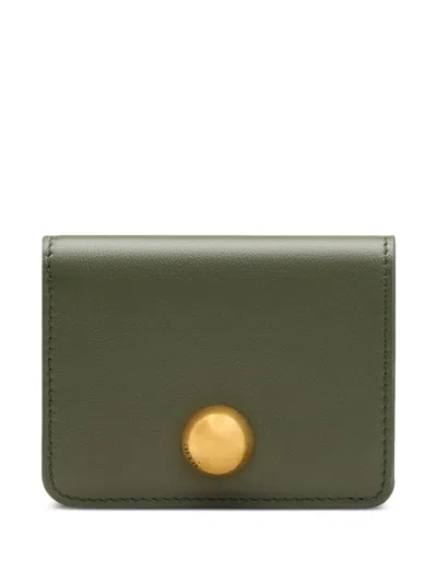 Ami Alexandre Mattiussi Carrousel Leather Wallet In Green