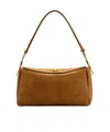 Ami Alexandre Mattiussi Brown Suede Leather Carrousel Medium Bag Brown In Brown