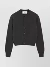 Ami Alexandre Mattiussi Embroidered Cashmere And Wool-blend Cardigan In Gray