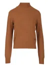Ami Alexandre Mattiussi Ami Women Turtleneck Sweater In Brown
