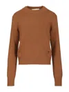 Ami Alexandre Mattiussi Cashmere Wool Sweater Knitwear Brown