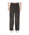 Ami Alexandre Mattiussi Ami Paris Grey Corduroy Wide-leg Trousers Ami Paris In Gray