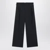 Ami Alexandre Mattiussi Ami Paris Charcoal Gray Wool Trousers In Black