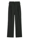 Ami Alexandre Mattiussi Wide-leg High-rise Trousers With Front Pleats In Black