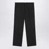 Ami Alexandre Mattiussi Ami Paris Charcoal Grey Wool Trousers Men In Black