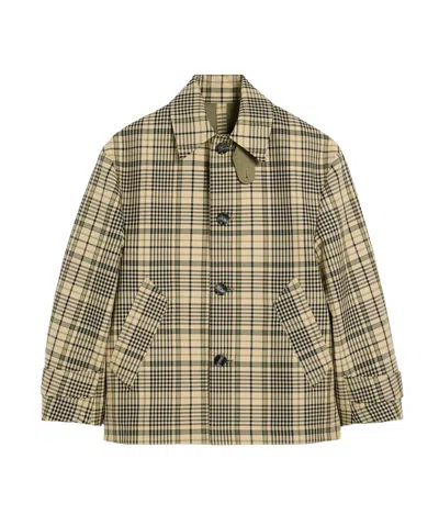 Ami Alexandre Mattiussi Check Casual Jacket In Nude
